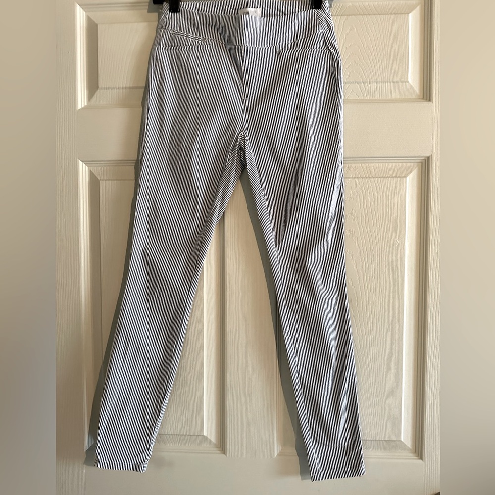 Calvin Klein Luxe stretch slim leg pants